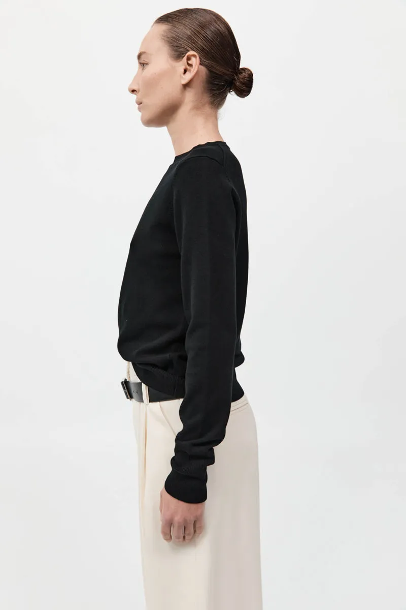 Classic Crew Neck Sweater - Black sold by St. Agni product image thumbnail 4
