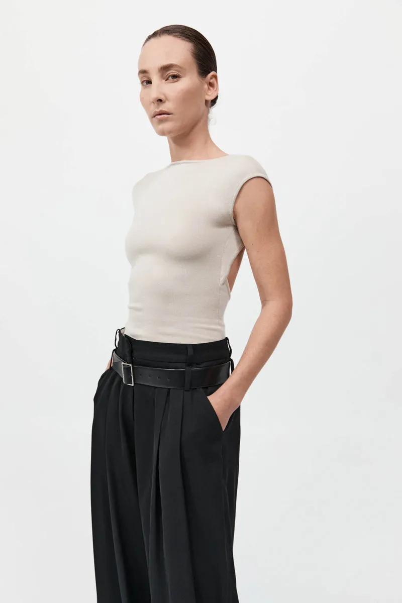 Sculpted Ballet Knit Top - Creme sold by St. Agni product image thumbnail 3