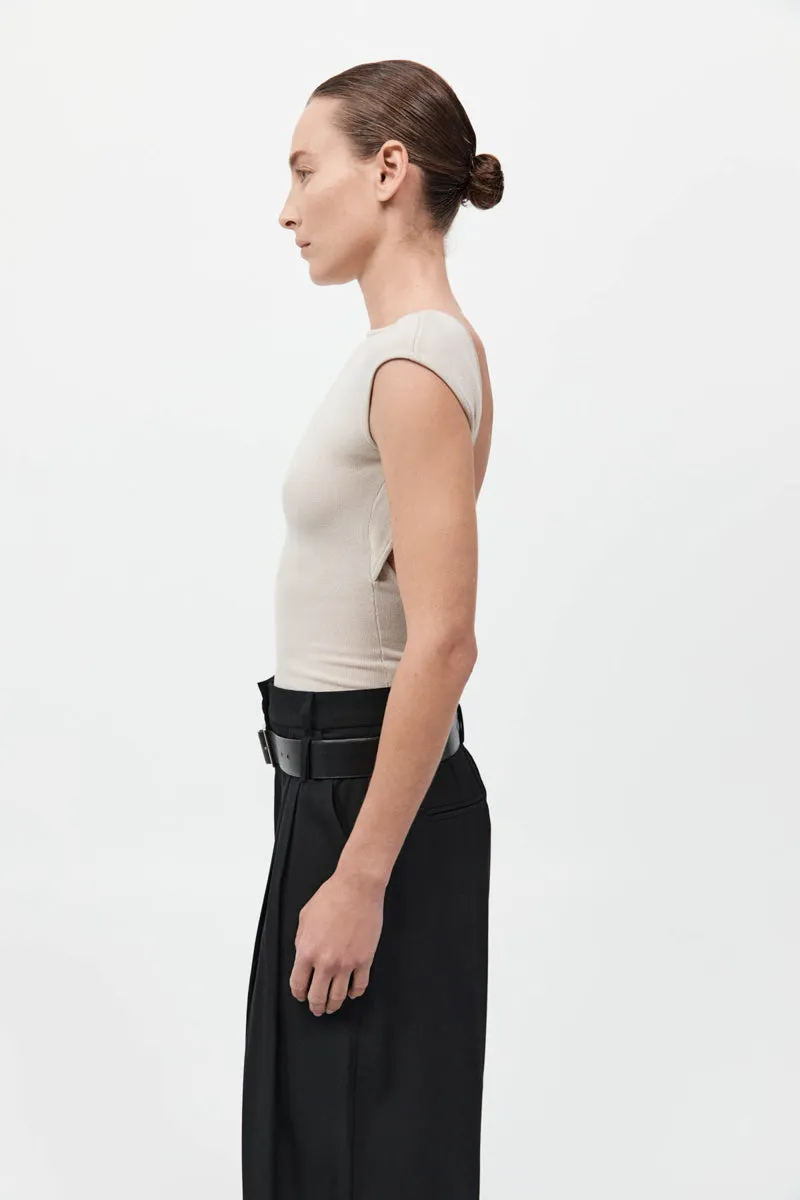 Sculpted Ballet Knit Top - Creme sold by St. Agni product image thumbnail 4