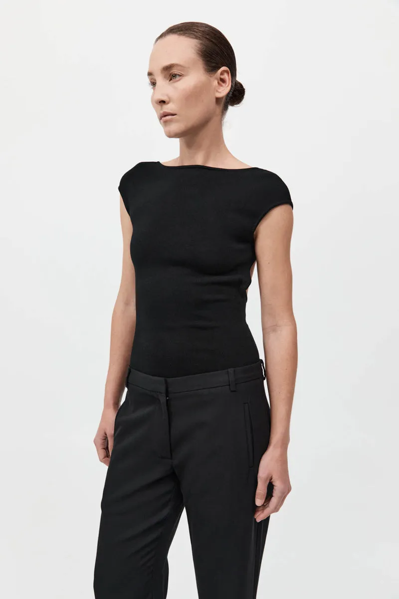Sculpted Ballet Knit Top - Black sold by St. Agni product image thumbnail 2