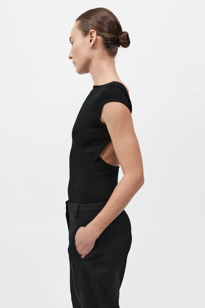 Sculpted Ballet Knit Top - Black sold by St. Agni product image thumbnail 3