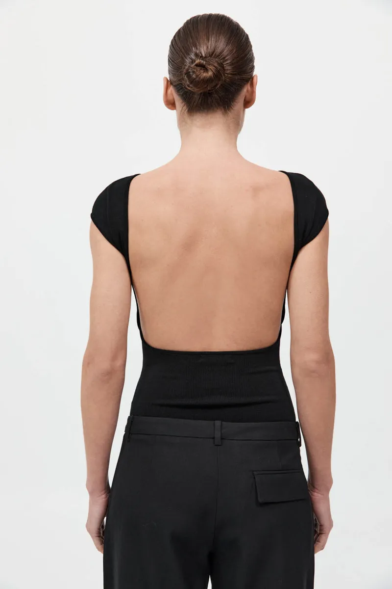 Sculpted Ballet Knit Top - Black sold by St. Agni product image thumbnail 4