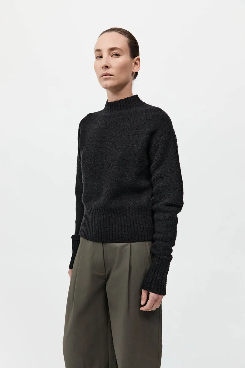 Boucle Wool Jumper - Black sold by St. Agni product image thumbnail 3