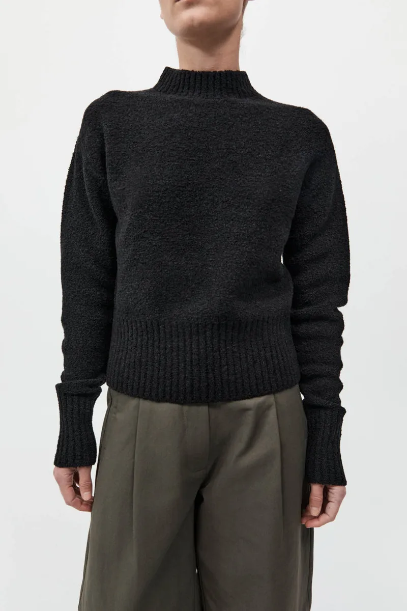 Boucle Wool Jumper - Black sold by St. Agni product image thumbnail 2