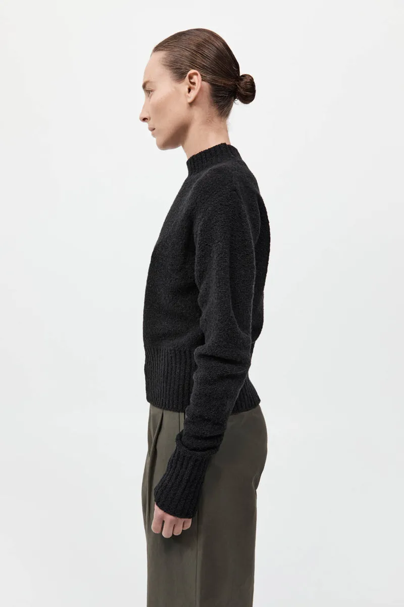 Boucle Wool Jumper - Black sold by St. Agni product image thumbnail 4