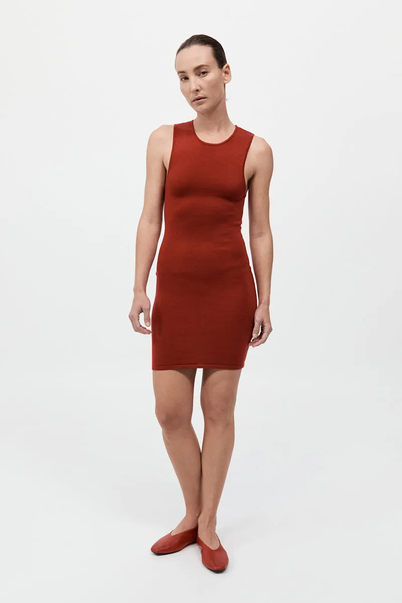 Detachable Layer Knit Dress - Rosso sold by St. Agni product image thumbnail 2