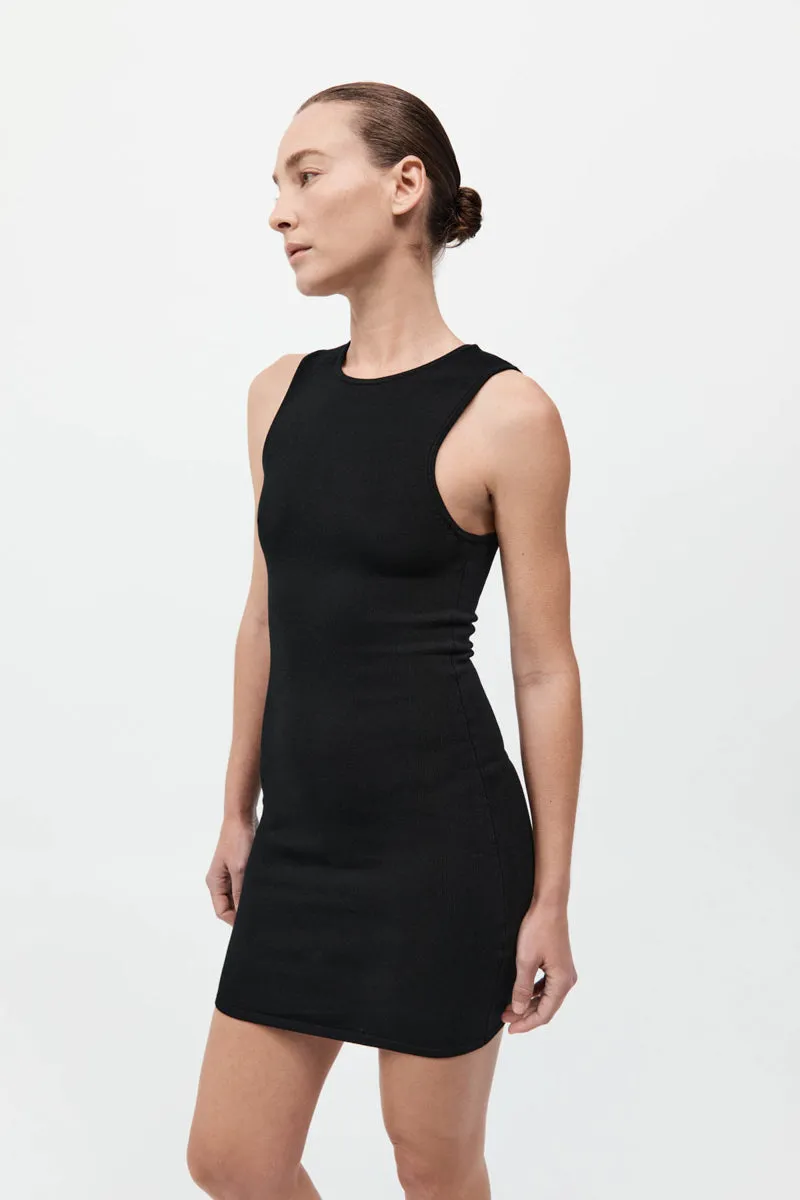 Detachable Layer Knit Dress - Black sold by St. Agni product image thumbnail 5
