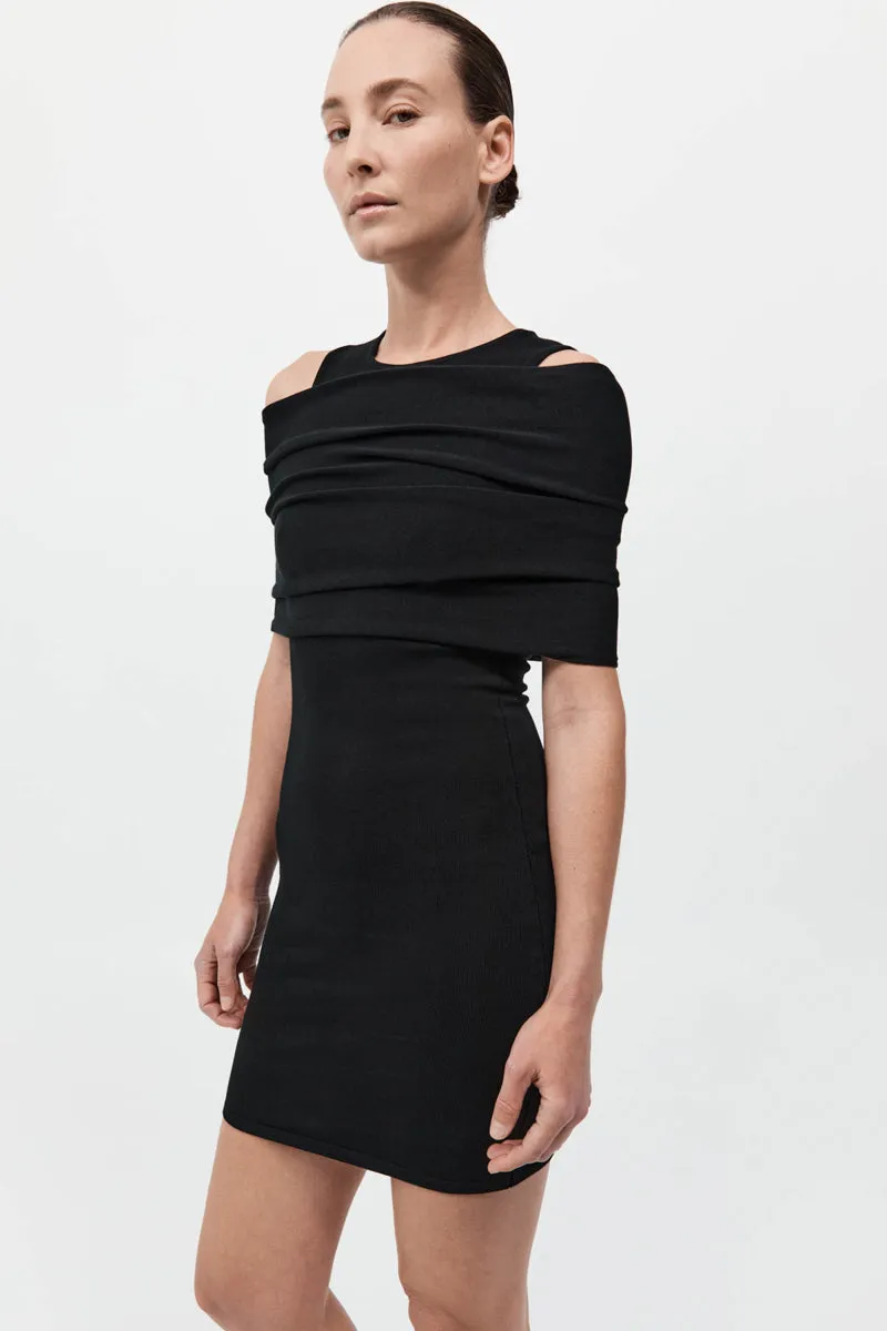 Detachable Layer Knit Dress - Black sold by St. Agni product image thumbnail 2