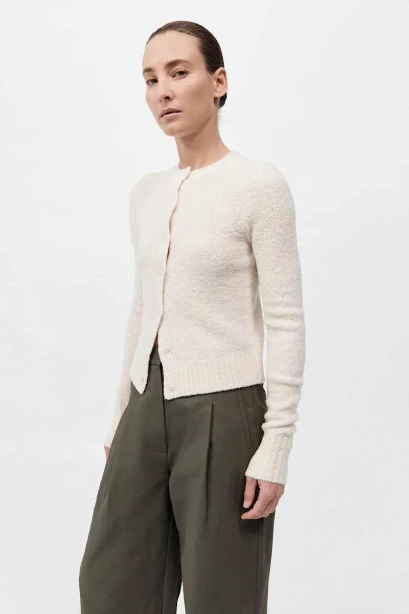 Boucle Wool Cardigan - Off White sold by St. Agni product image thumbnail 5