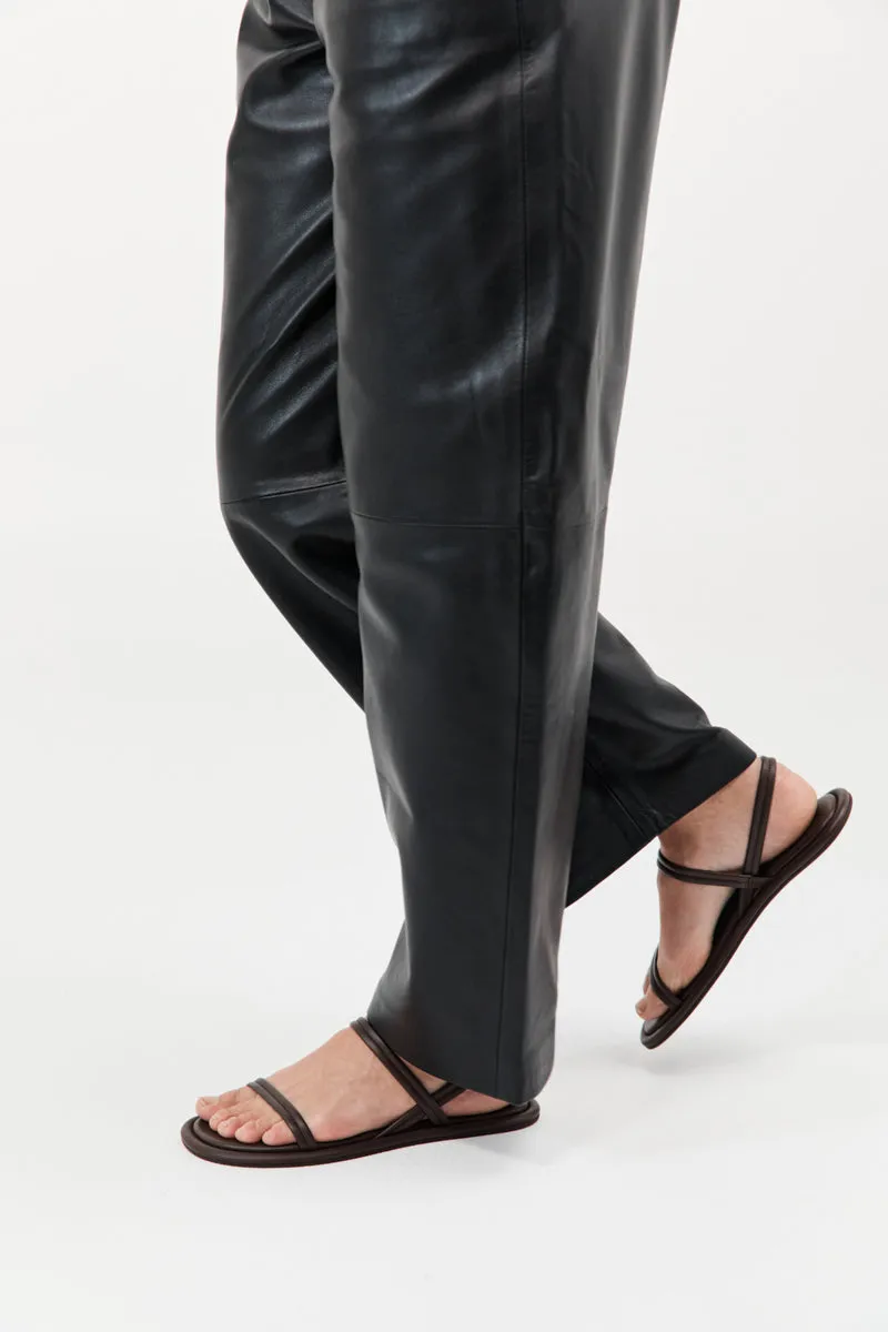 Fine Strap Sandal - Chocolate sold by St. Agni product image thumbnail 2
