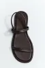 Fine Strap Sandal - Chocolate sold by St. Agni
