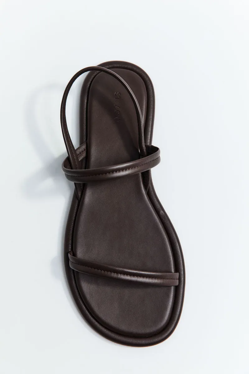 Fine Strap Sandal - Chocolate sold by St. Agni product image thumbnail 5