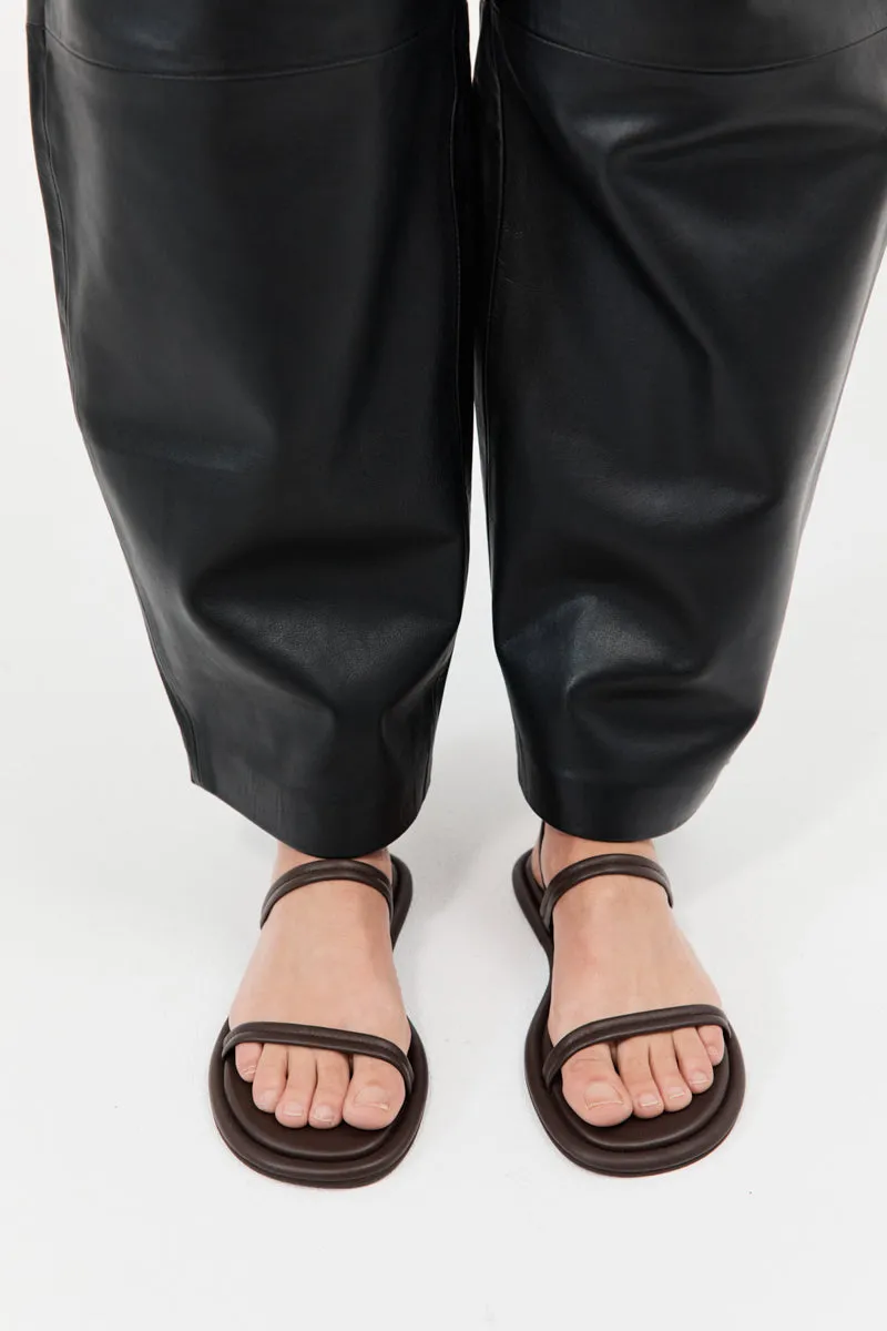 Fine Strap Sandal - Chocolate sold by St. Agni product image thumbnail 4