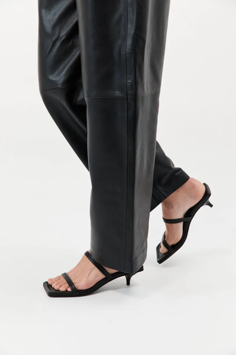 Fine Strap Kitten Heel - Black sold by St. Agni product image thumbnail 2