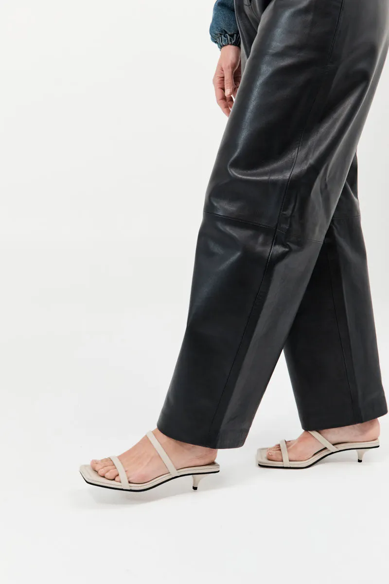 Fine Strap Kitten Heel - Creme sold by St. Agni product image thumbnail 2