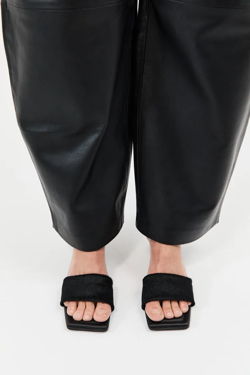 Pony Hair Minimal Heel - Black sold by St. Agni product image thumbnail 4