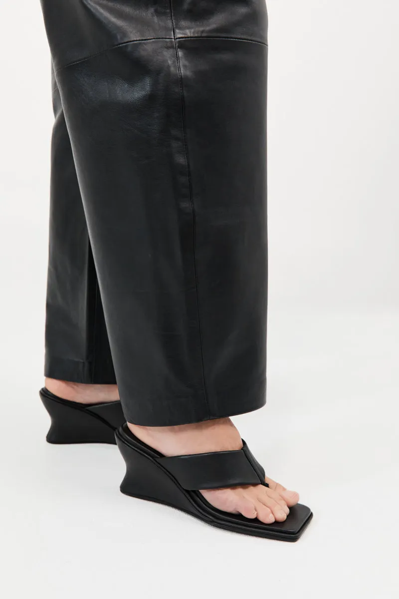 Soft Thong Contour Wedge - Black sold by St. Agni product image thumbnail 5