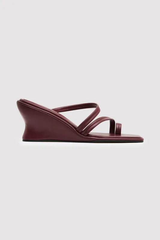Soft Strap Contour Wedge - Plum sold by St. Agni