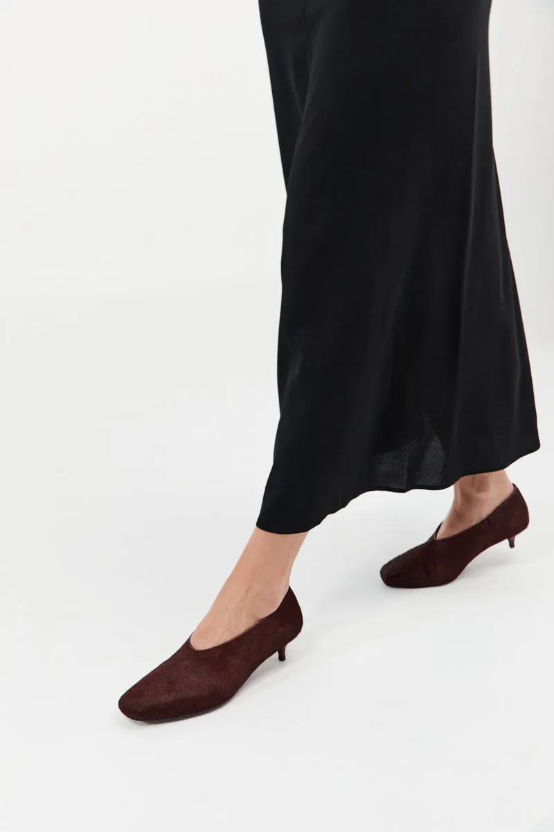 Pony Hair Glove Heel - Plum sold by St. Agni product image thumbnail 2