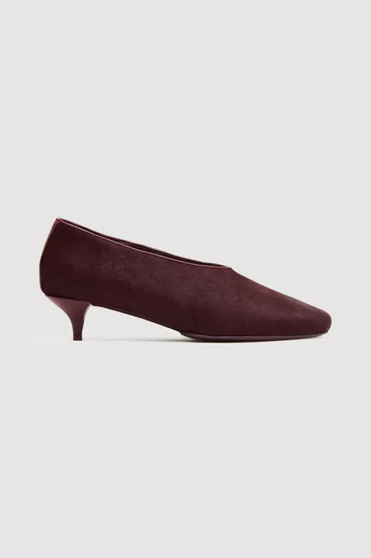 Pony Hair Glove Heel - Plum sold by St. Agni