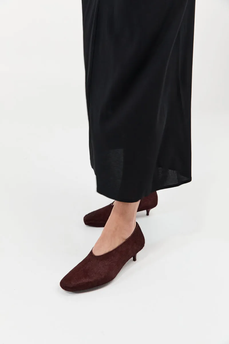 Pony Hair Glove Heel - Plum sold by St. Agni product image thumbnail 5
