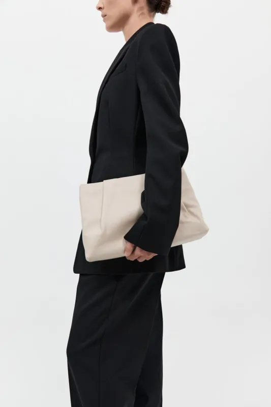 Soft Tuck Clutch - Creme sold by St. Agni