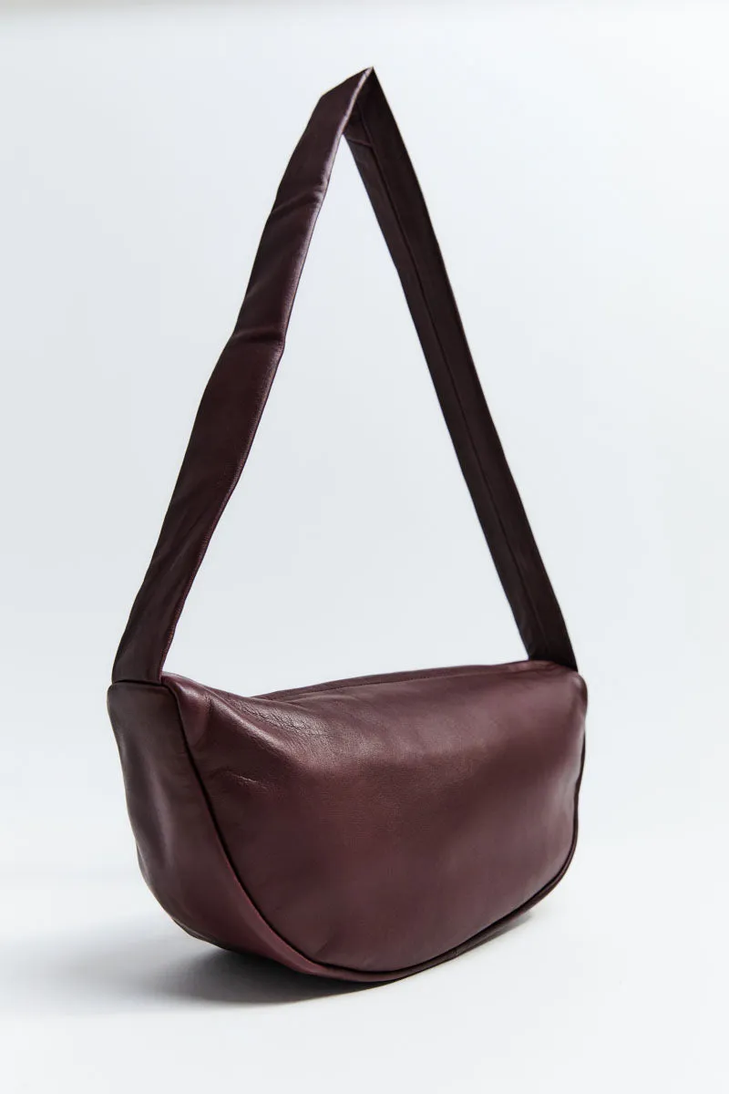 Soft Crescent Bag - Plum sold by St. Agni product image thumbnail 5