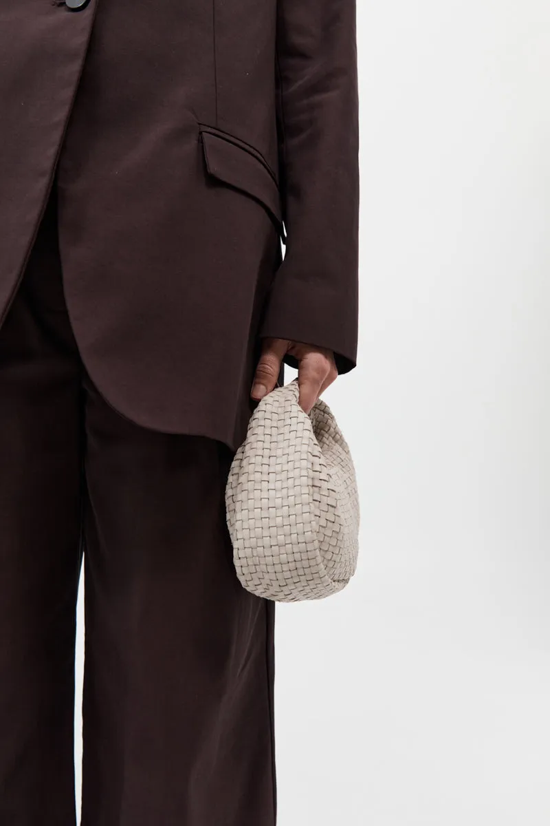 Lattice Weave Mini Bon Bon Bag - Creme sold by St. Agni product image thumbnail 3