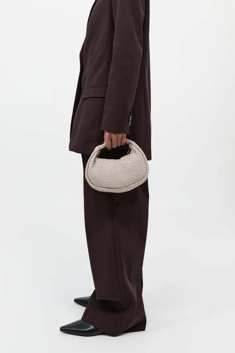 Lattice Weave Mini Bon Bon Bag - Creme sold by St. Agni product image thumbnail 5