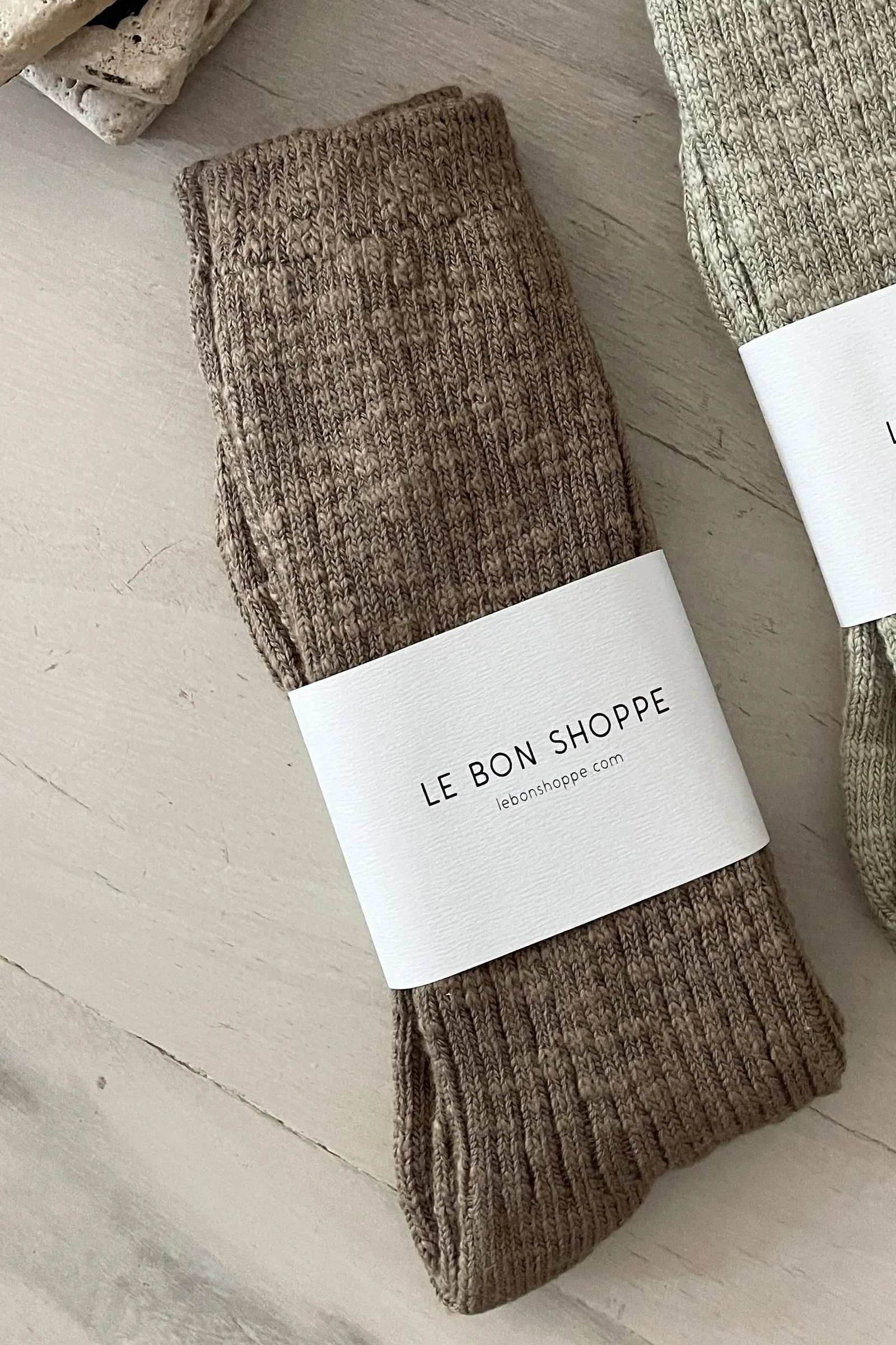 Cottage Socks by Le Bon Shoppe - Flax sold by St. Agni