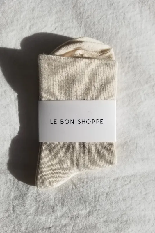 Sneaker Socks By Le Bon - Oatmeal sold by St. Agni