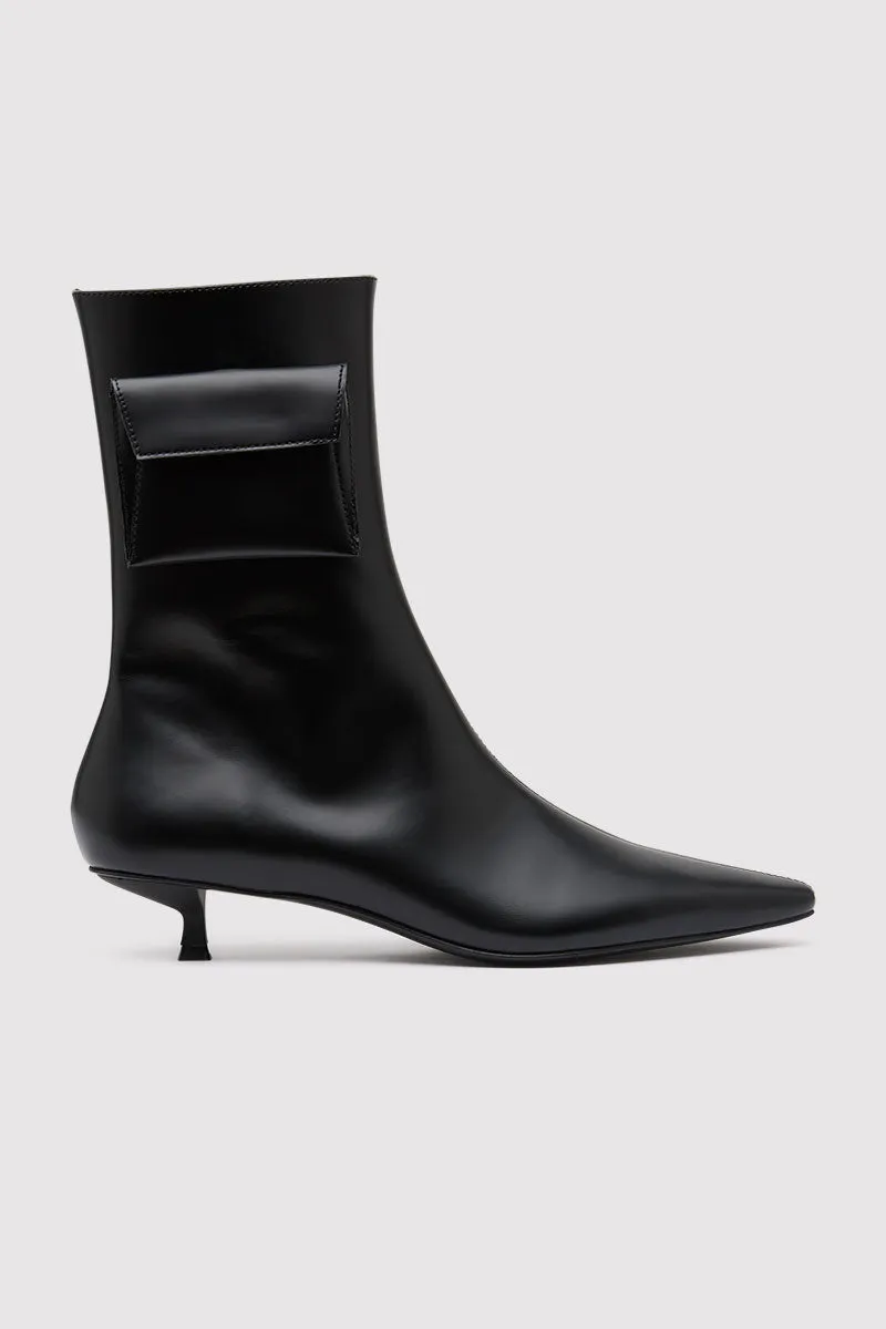 Petit Pouch Boot - Black sold by St. Agni