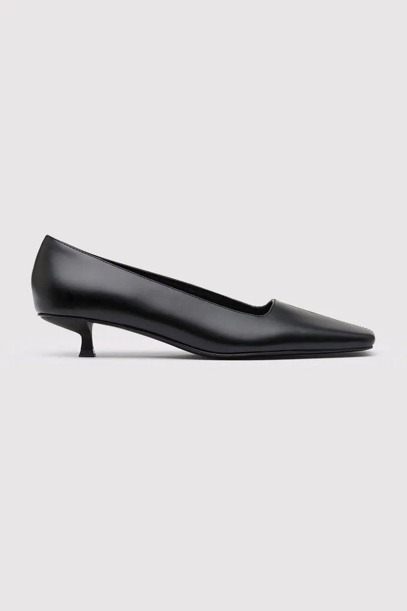 Square Toe Pump - Black sold by St. Agni