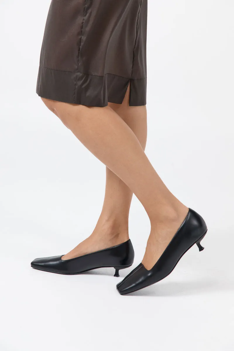 Square Toe Pump - Black sold by St. Agni product image thumbnail 2