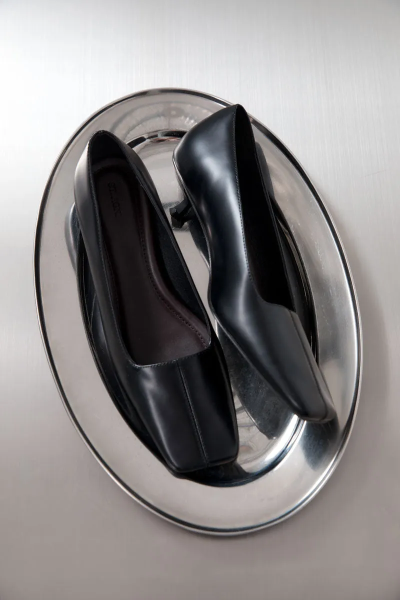 Square Toe Pump - Black sold by St. Agni product image thumbnail 3