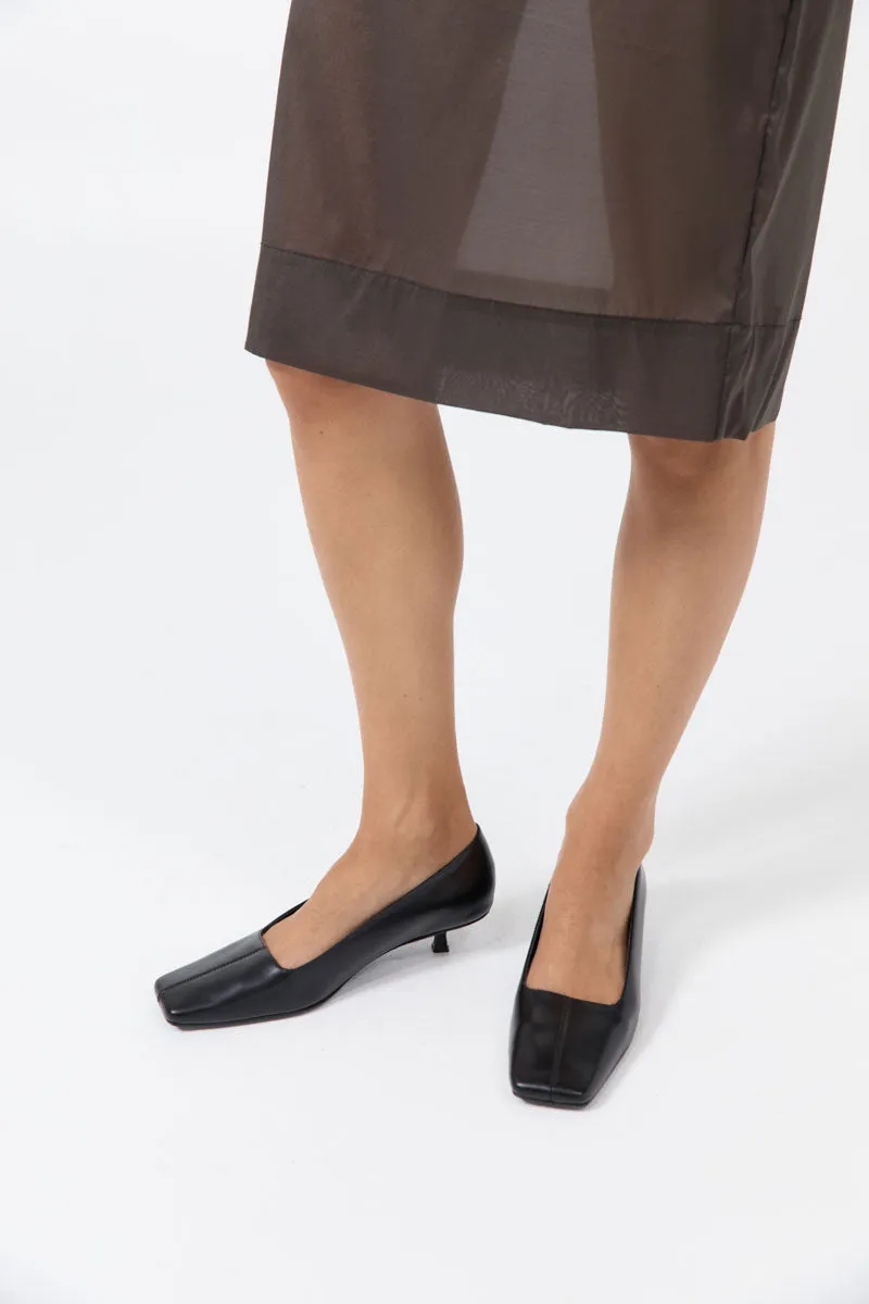 Square Toe Pump - Black sold by St. Agni product image thumbnail 5