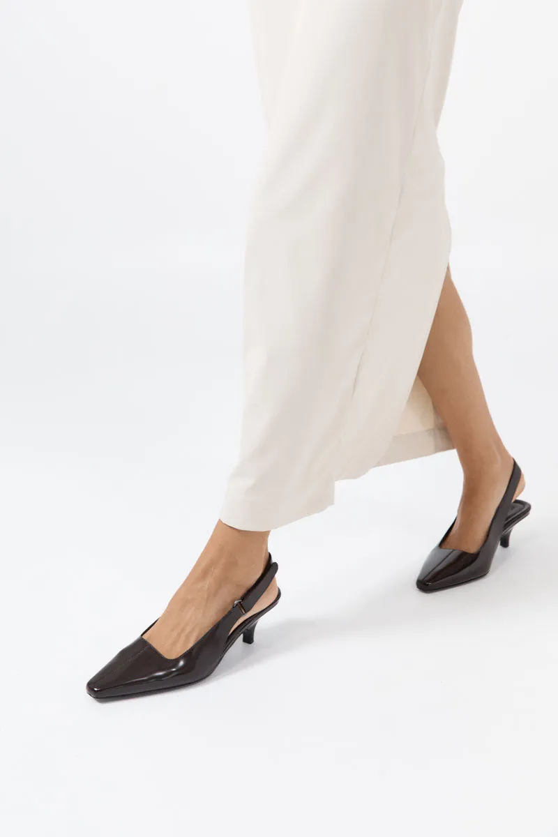 Utility Sling Back Heel - Coffee sold by St. Agni product image thumbnail 2