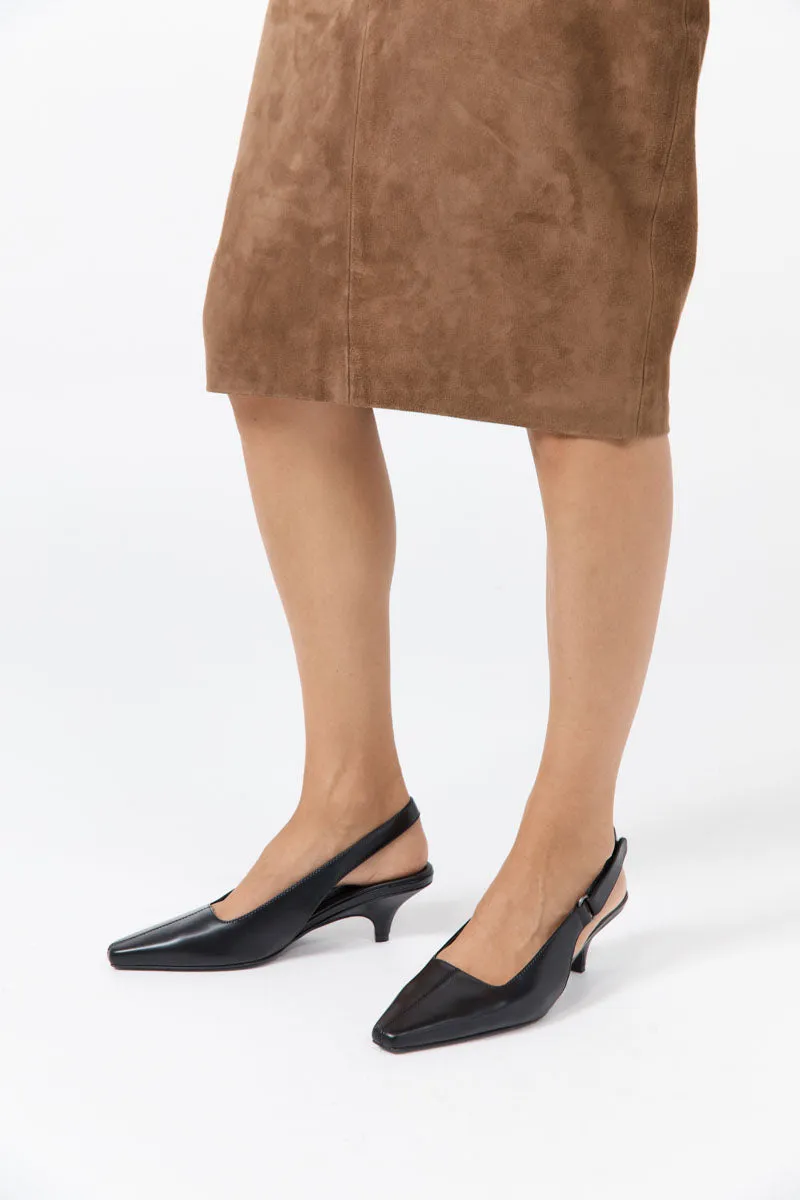 Utility Sling Back Heel - Black sold by St. Agni product image thumbnail 4