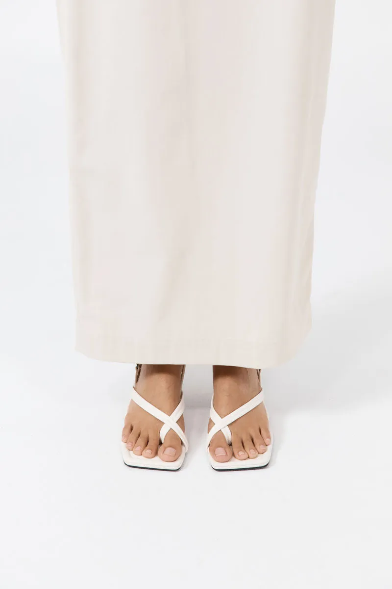 Cross Detail Heel - Off White sold by St. Agni product image thumbnail 4