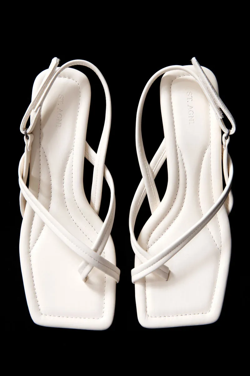 Cross Detail Heel - Off White sold by St. Agni product image thumbnail 3