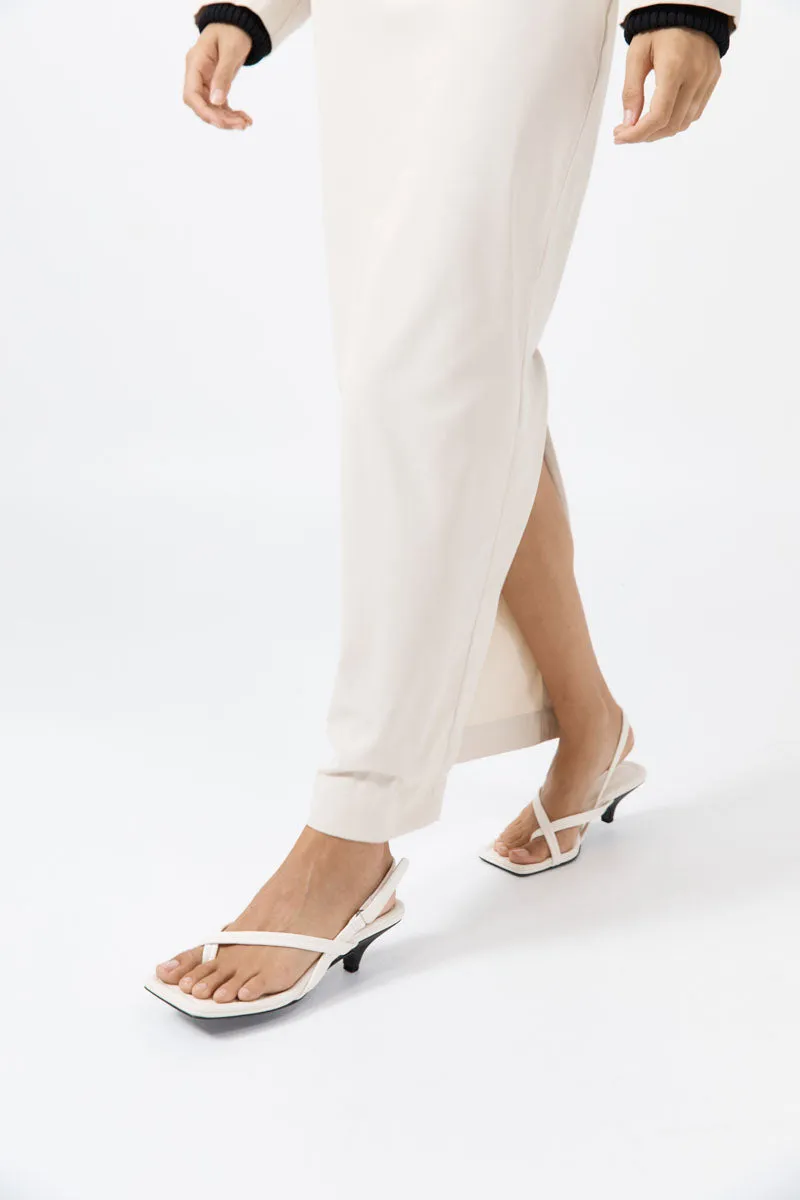 Cross Detail Heel - Off White sold by St. Agni product image thumbnail 2