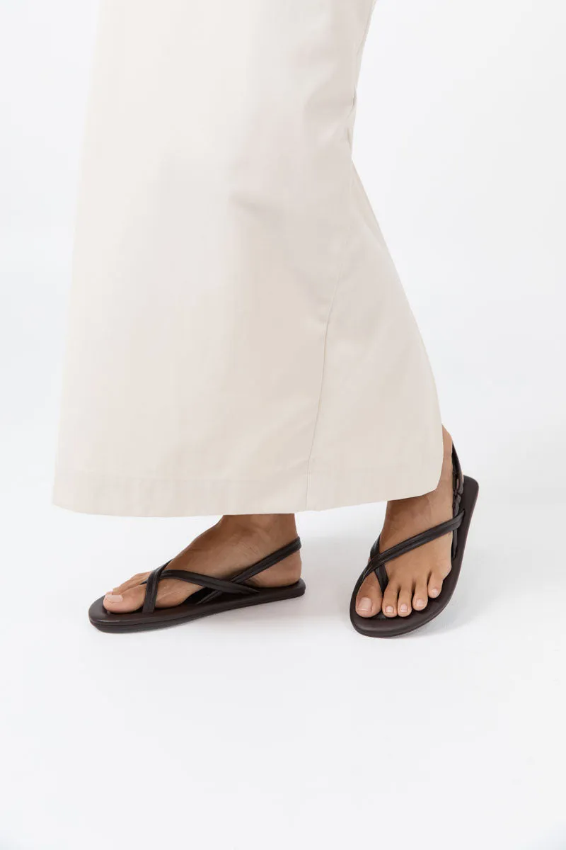 Cross Detail Sandal - Coffee sold by St. Agni product image thumbnail 4