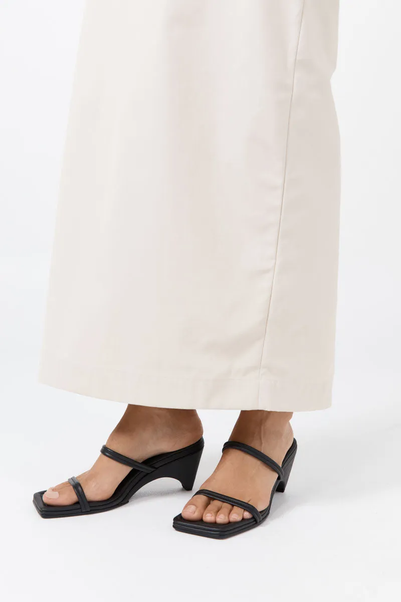 Double Strap Arc Wedge - Black sold by St. Agni product image thumbnail 4