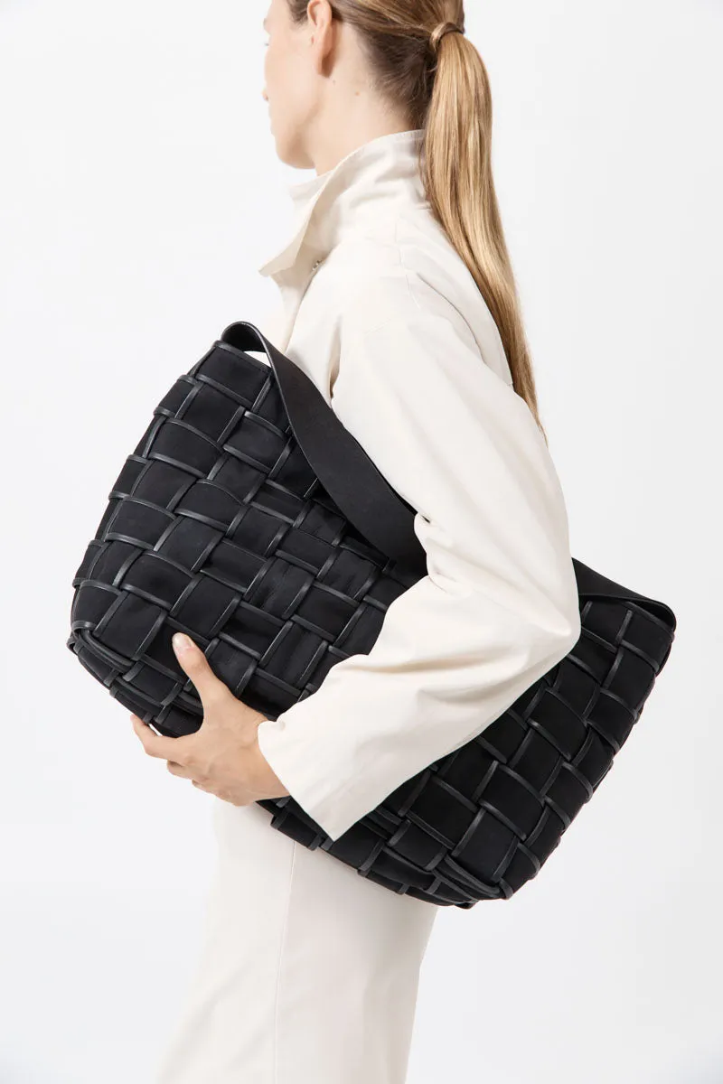 Border Woven Large Tote - Black sold by St. Agni product image thumbnail 5