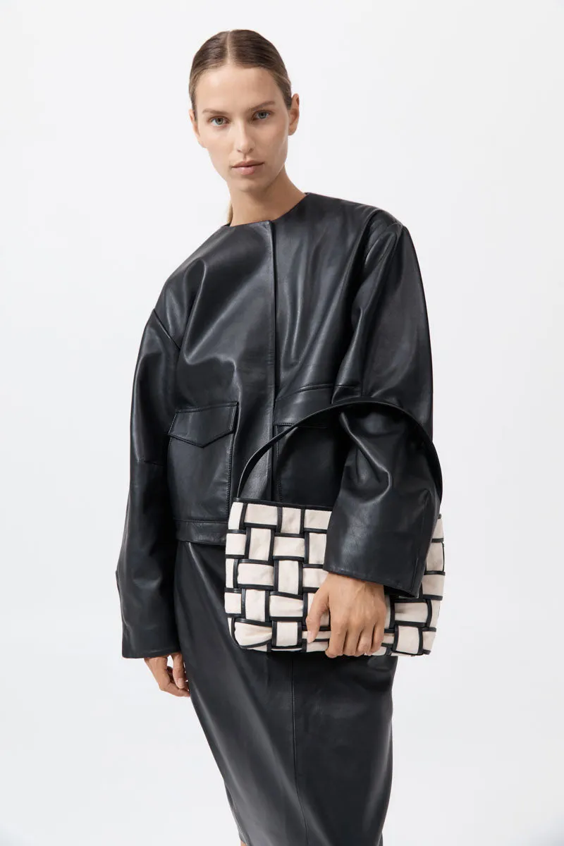 Border Woven Mini Tote - Canvas sold by St. Agni product image thumbnail 4