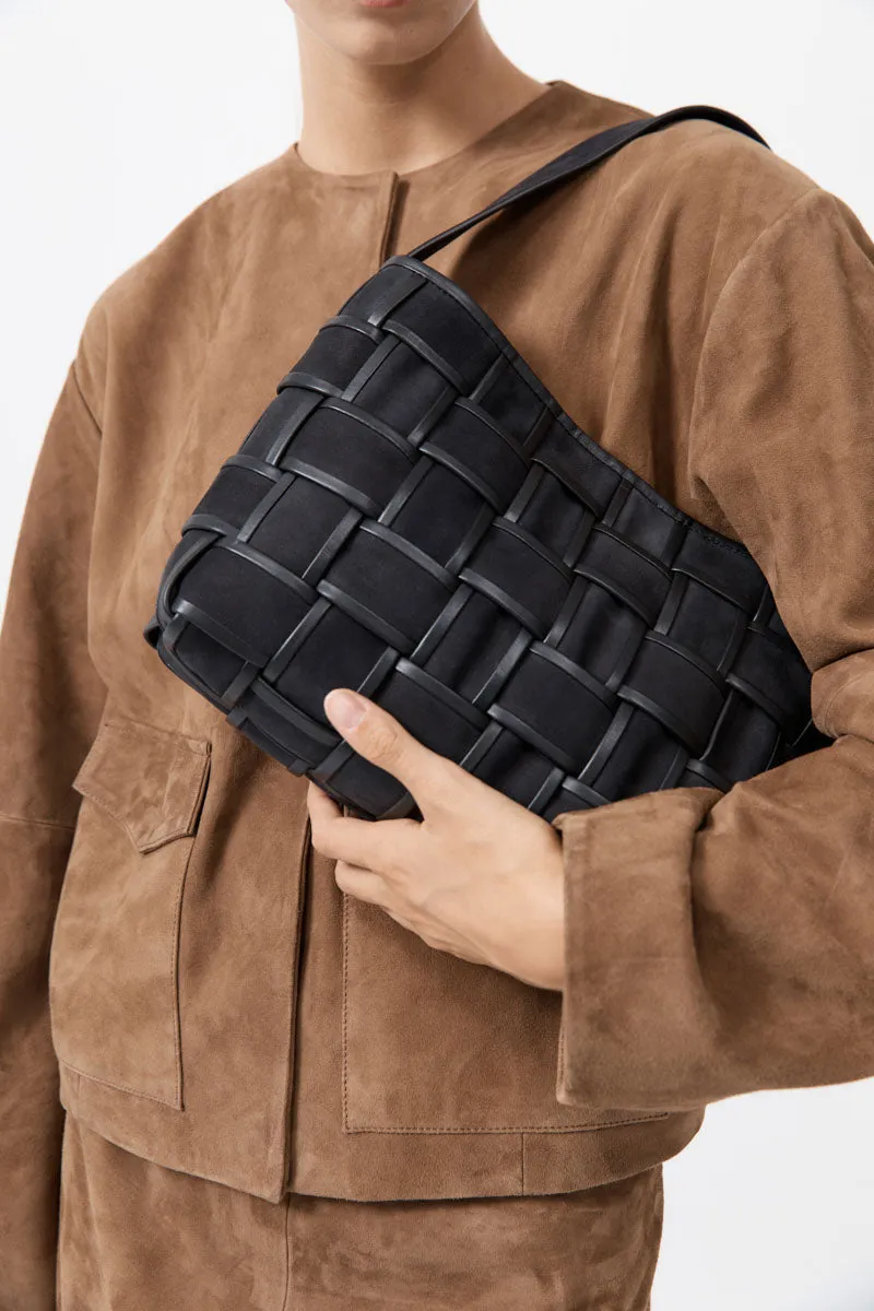 Border Woven Mini Tote - Black sold by St. Agni product image thumbnail 2