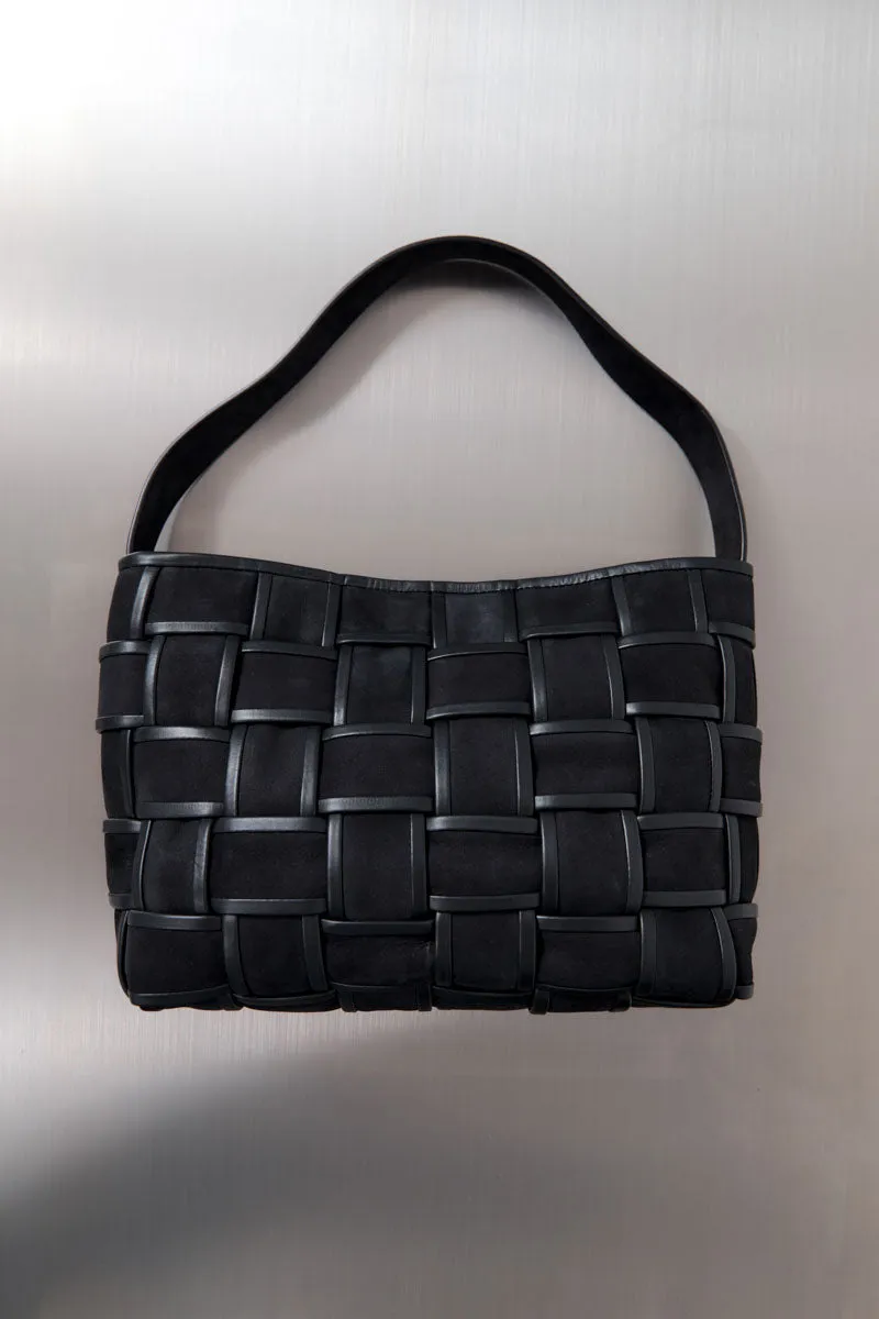 Border Woven Mini Tote - Black sold by St. Agni product image thumbnail 3