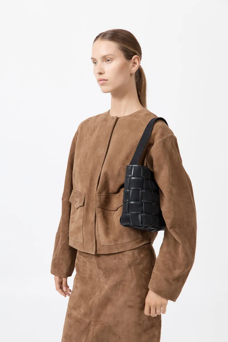 Border Woven Mini Tote - Black sold by St. Agni product image thumbnail 4