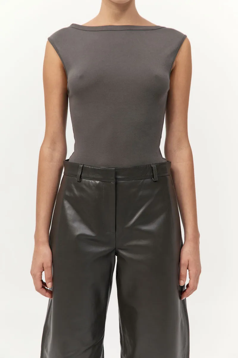 Leather Balloon Pants - Khaki sold by St. Agni product image thumbnail 3