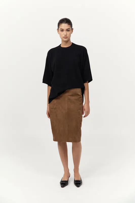 Cashmere Copain Tee - Black sold by St. Agni